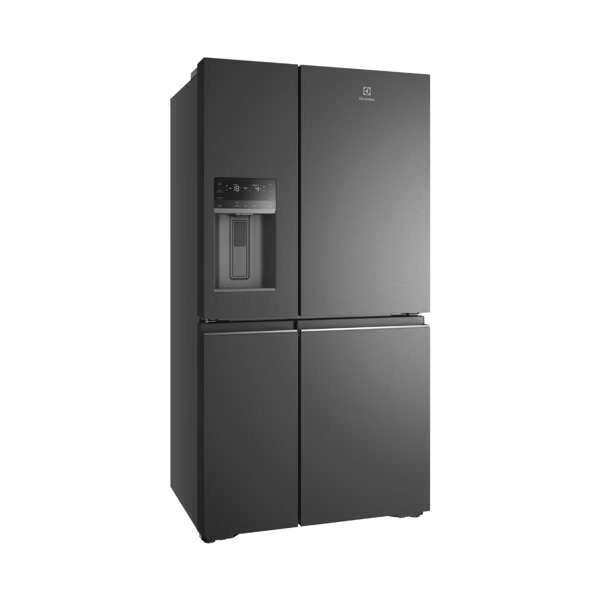 ELECTROLUX ตู้เย็น 4 ประตู 21.5Q มีที่กดน้ำ สีเทา รุ่นEQE6179B-B