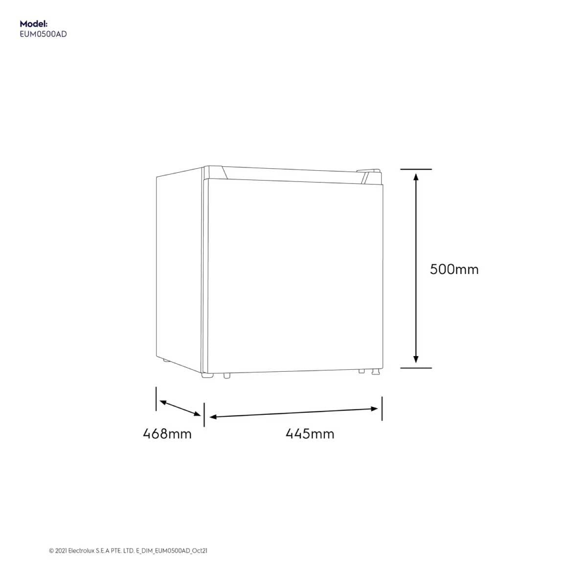 ELECTROLUX ตู้เย็นมินิบาร์ 1.5 Q รุ่น EUM0500AD-TH