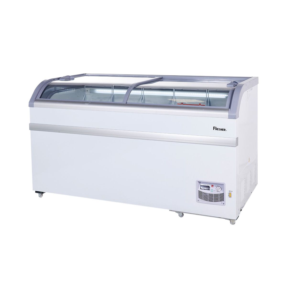 Fresher ตู้แช่แข็งฝากระจกโค้ง FCG-500  17.7Q 500 L