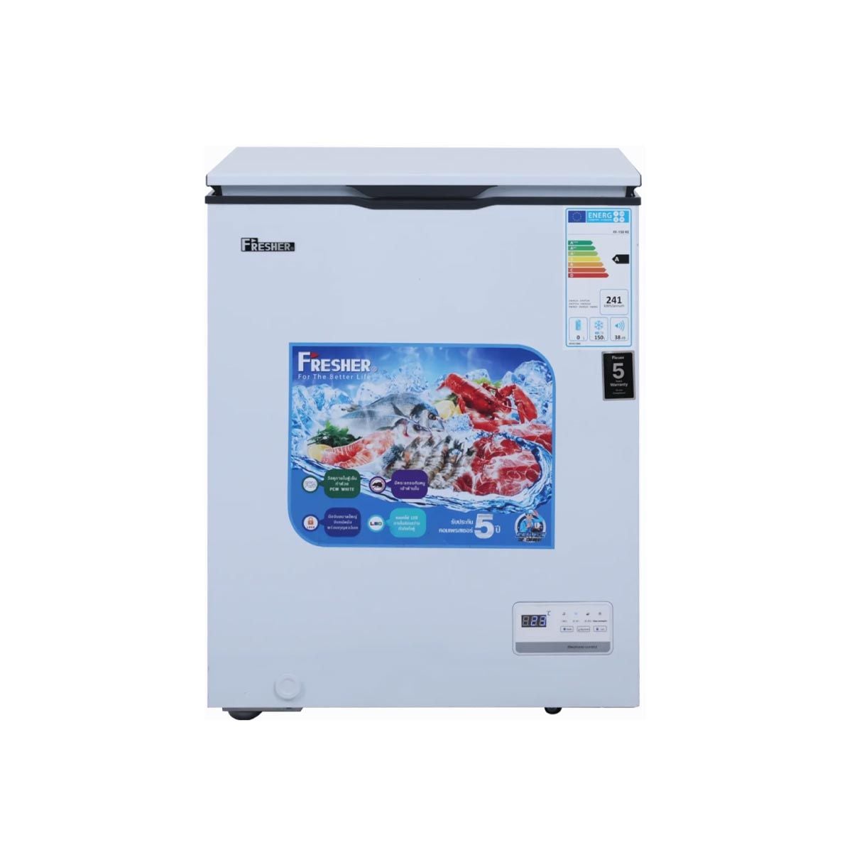 FRESHER  ตู้แช่ฝาทึบ5.3Q Digital Control รุ่นFF-150KE
