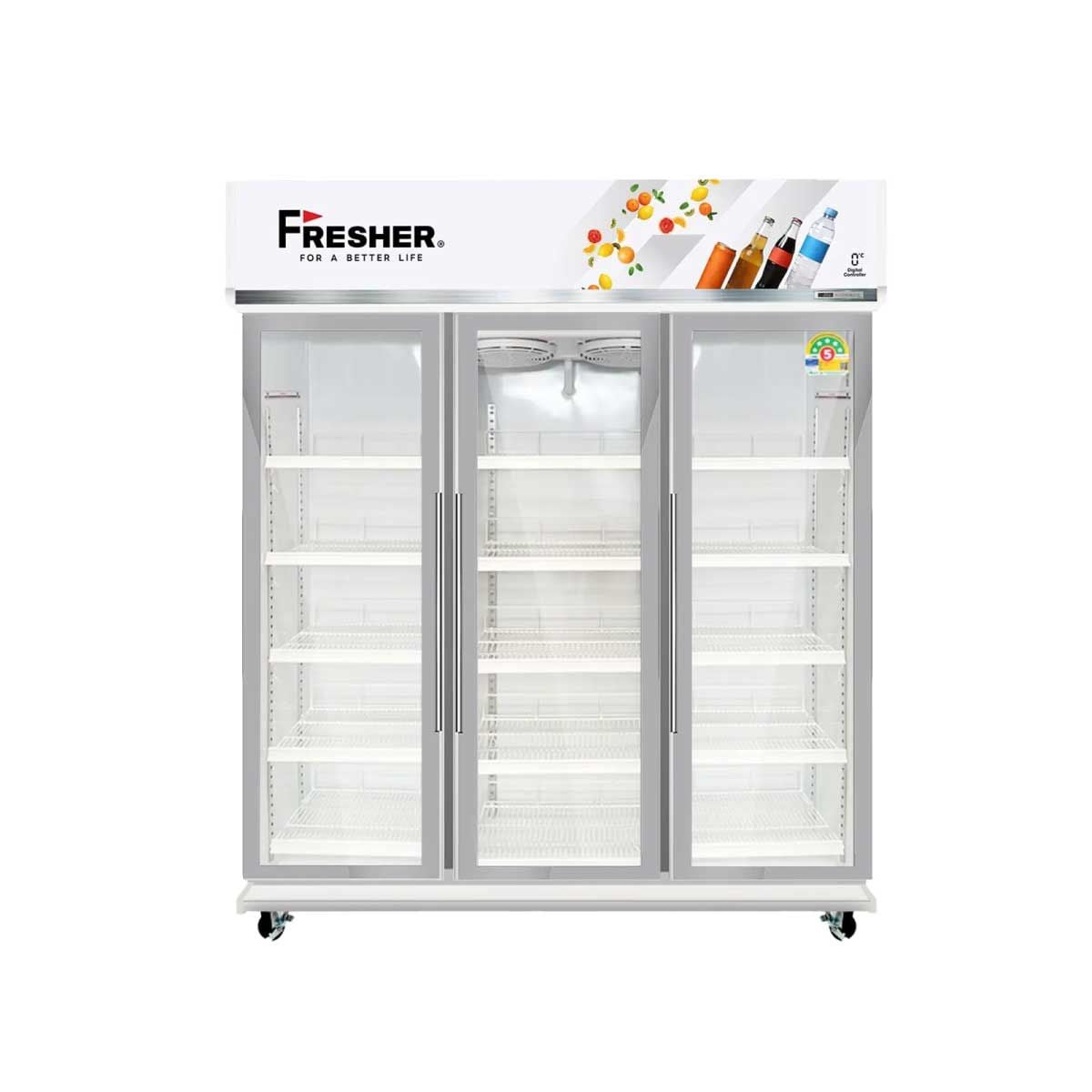 FRESHER ตู้แช่เครื่องดื่ม 3ประตู สีขาว 41.9Q รุ่นFR-3FWS5I-W