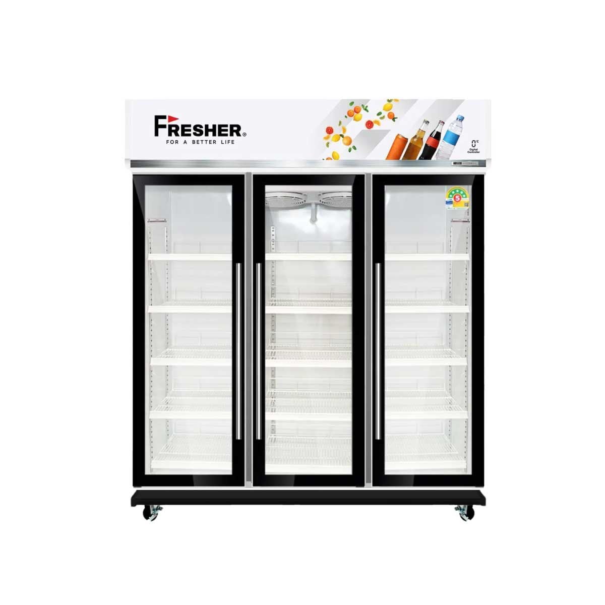 FRESHER ตู้แช่เครื่องดื่ม 3ประตู สีขาว 41.9Q รุ่นFR-3FWS5I