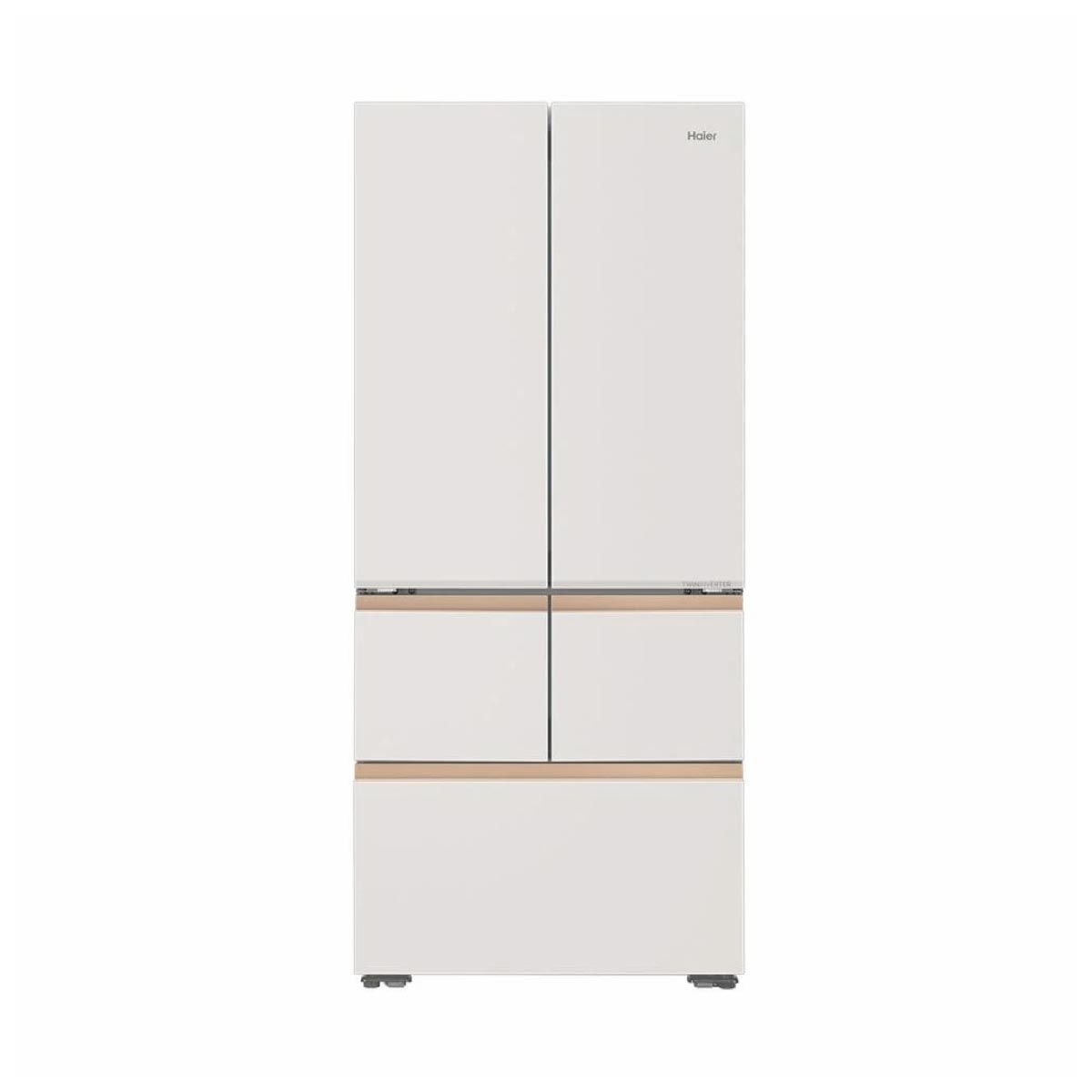 HAIER ตู้เย็น 5 ประตู 18Q กระจกสีขาว รุ่น  HRF-FD529I(MLW)GU1