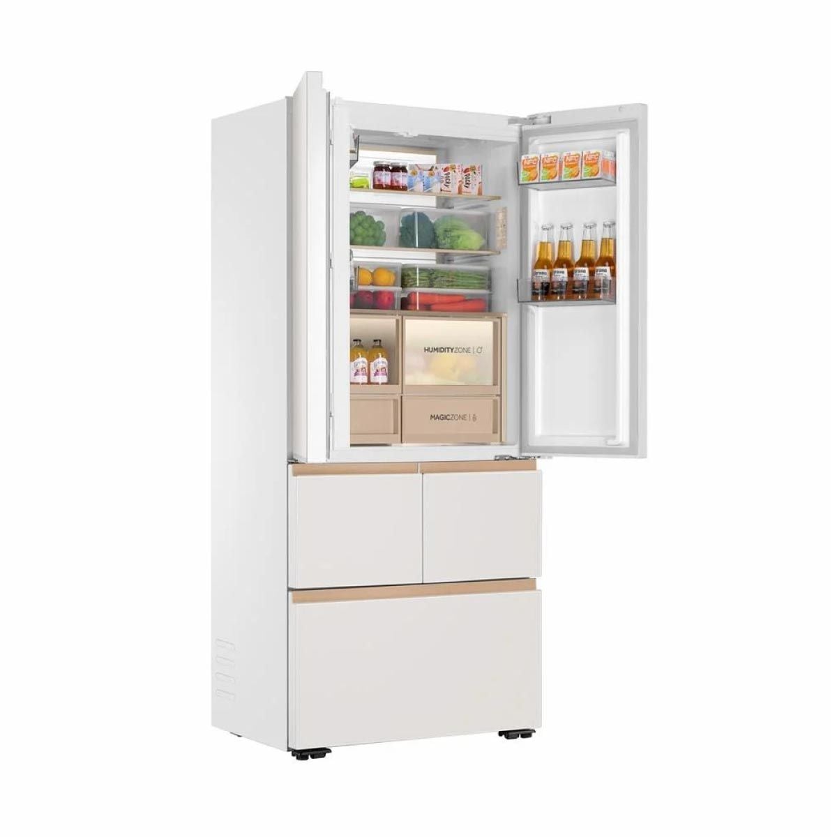 HAIER ตู้เย็น 5 ประตู 18Q กระจกสีขาว รุ่น  HRF-FD529I(MLW)GU1