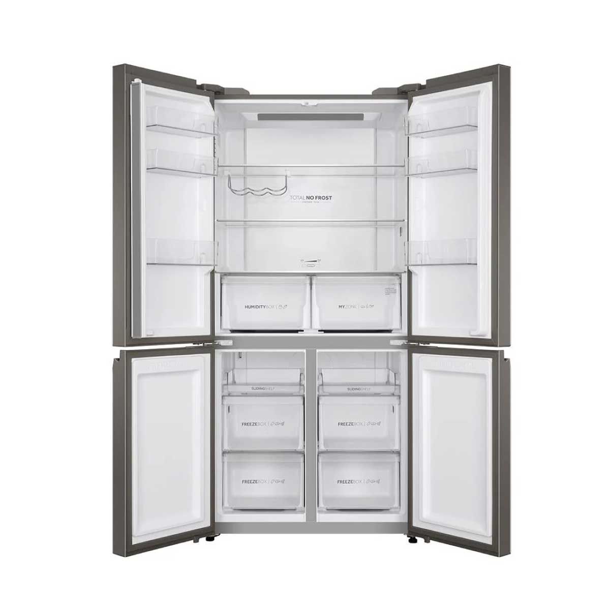 HAIER ตู้เย็น 4 ประตู  19.5Q กระจกสีดำ รุ่นHRF-MD550GB