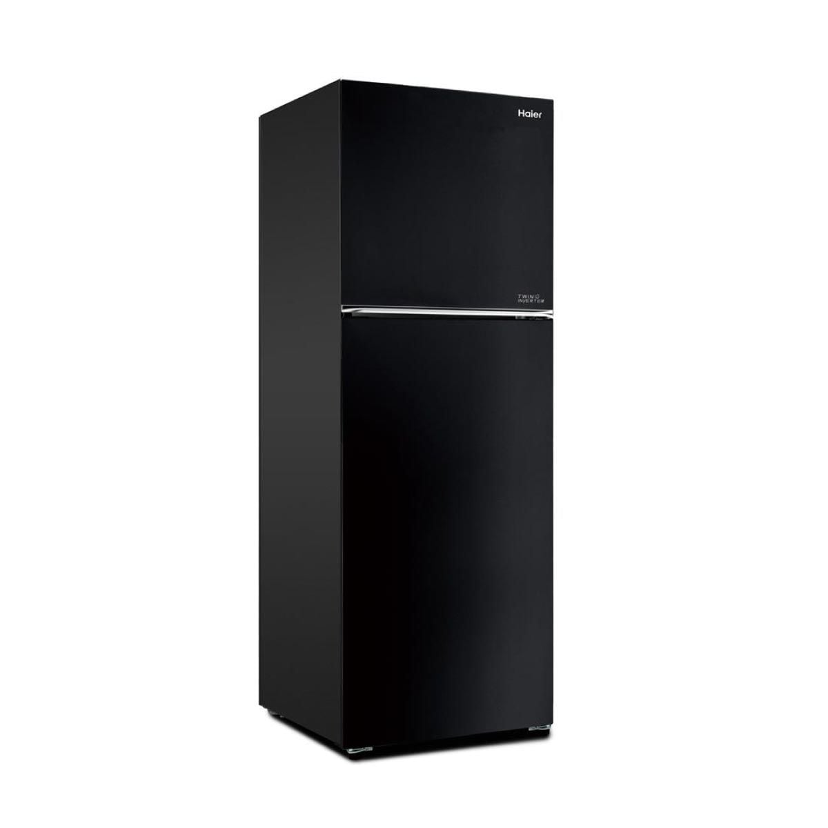 HAIER ตู้เย็น2ประตู12.6Q สีดำ HRF350MNIBK