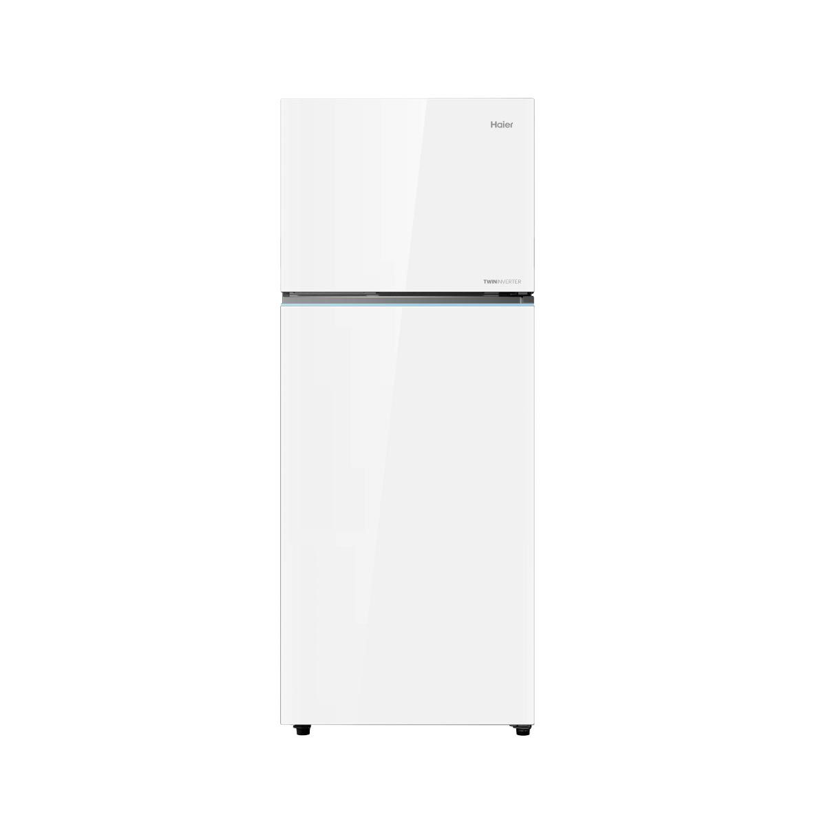 HAIER ตู้เย็น 2 ประตู 16.7 คิว INVERTER หน้ากระจกสีขาว รุ่นHRF-490MGI(TL)