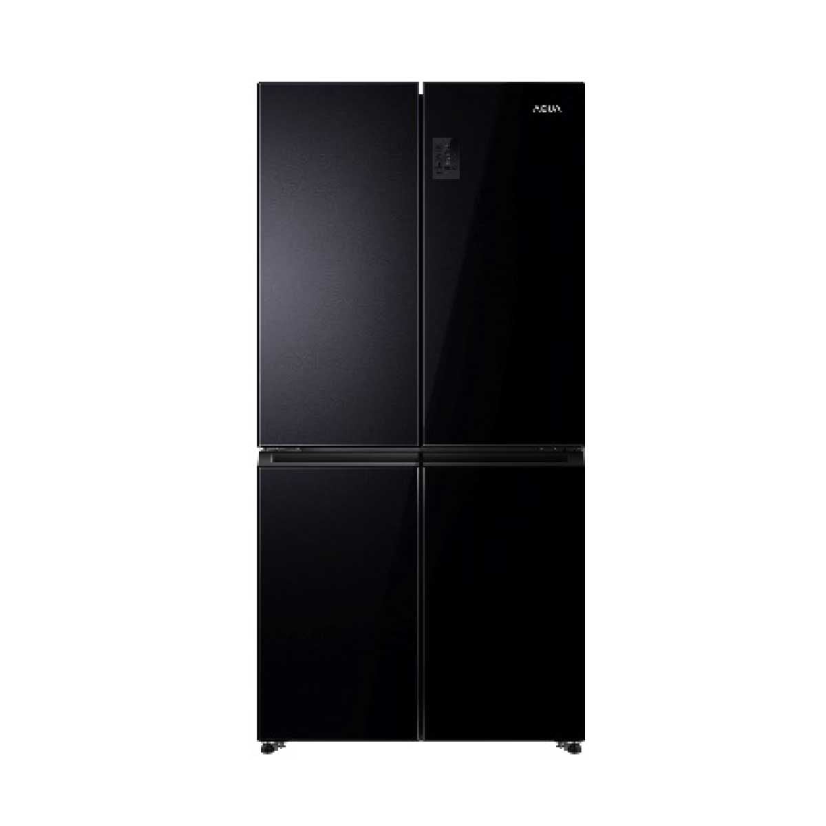 HAIER ตู้เย็น 4 ประตู 16.1Q กระจกสีดำ MD469GB