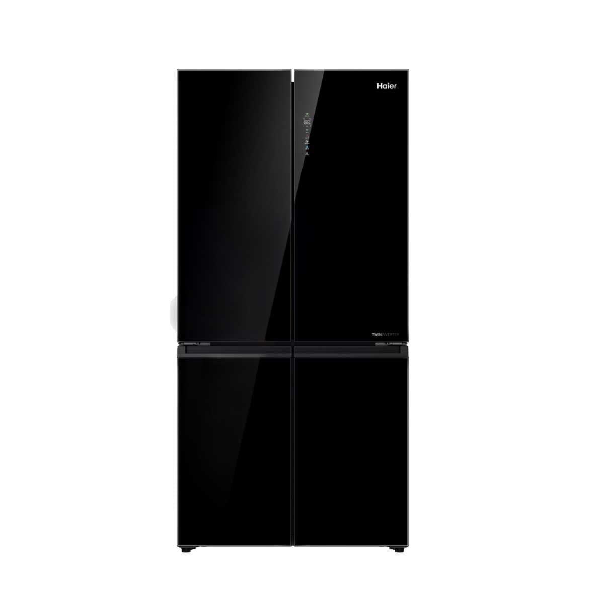 HAIER  ตู้เย็น 4 ประตู 23.5Q Wifi กระจกดำ รุ่นMD679GB