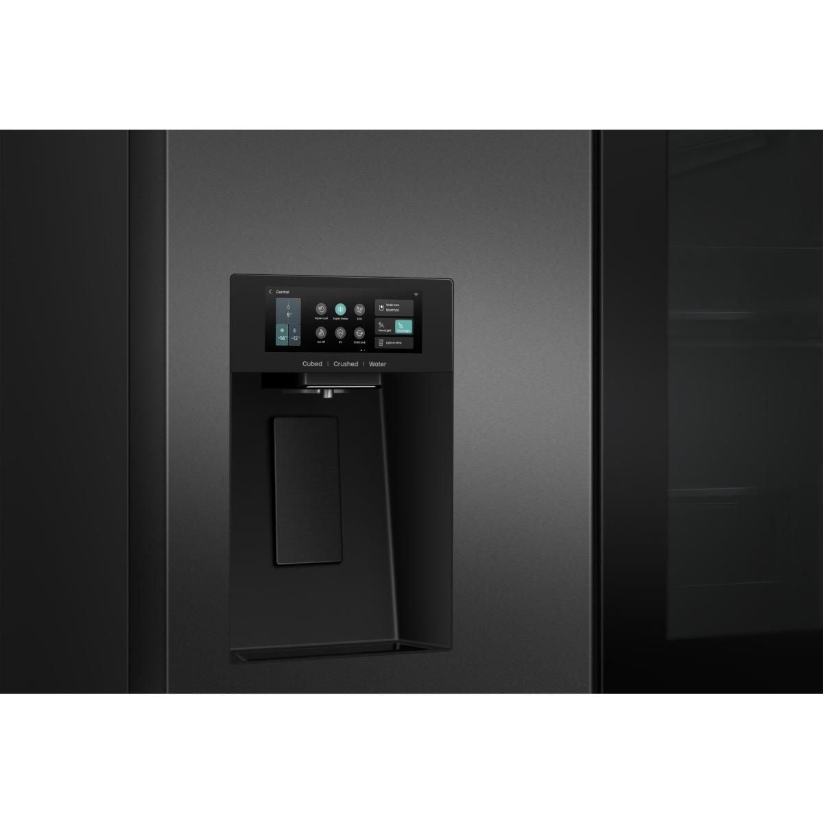 HISENSE  ตู้เย็น4ประตู22.1Q กระจกดำ Inverter รุ่นRQ600P7AB