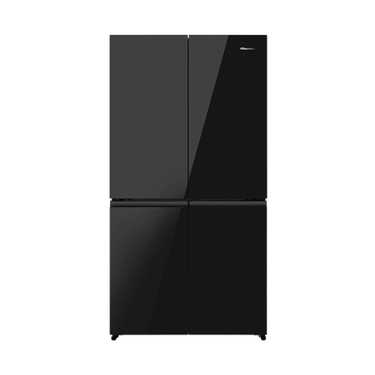 HISENSE ตู้เย็น4ประตู23.3Q กระจกดำ Inverter รุ่น RQ640P5GB