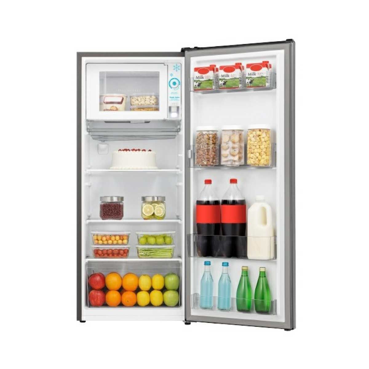 HISENSE ตู้เย็น 1ประตู 6.5Q สีเงิน รุ่นRR239D4TGN