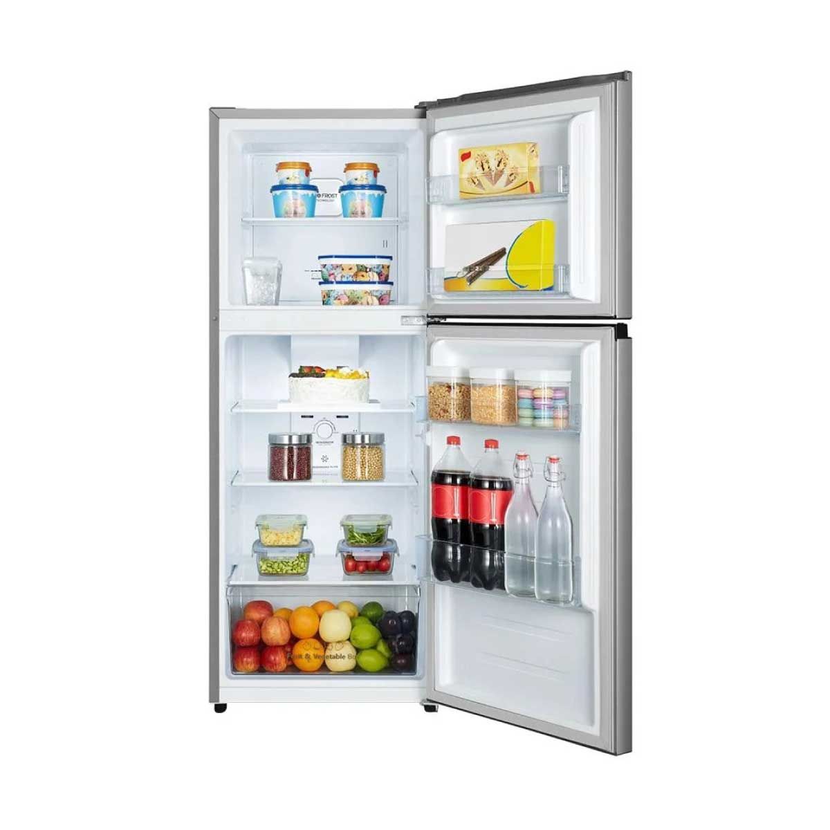 HISENSE ตู้เย็น 2 ประตู 7.5Q สีเงิน รุ่นRT266N4TGN