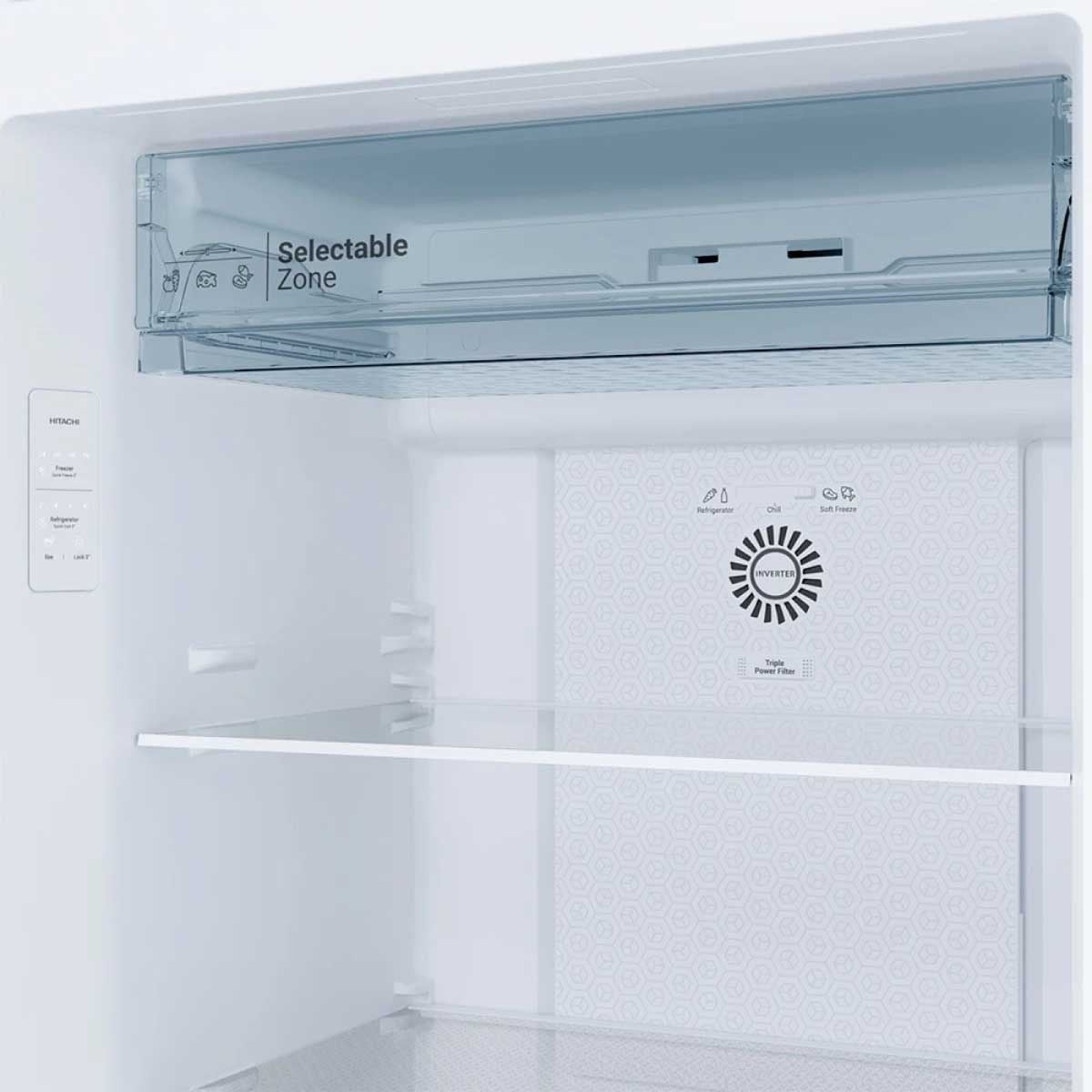 HITACHI ตู้เย็น2ประตู 17.0Q INVERTER สีดำ HRTN7520ESUTH