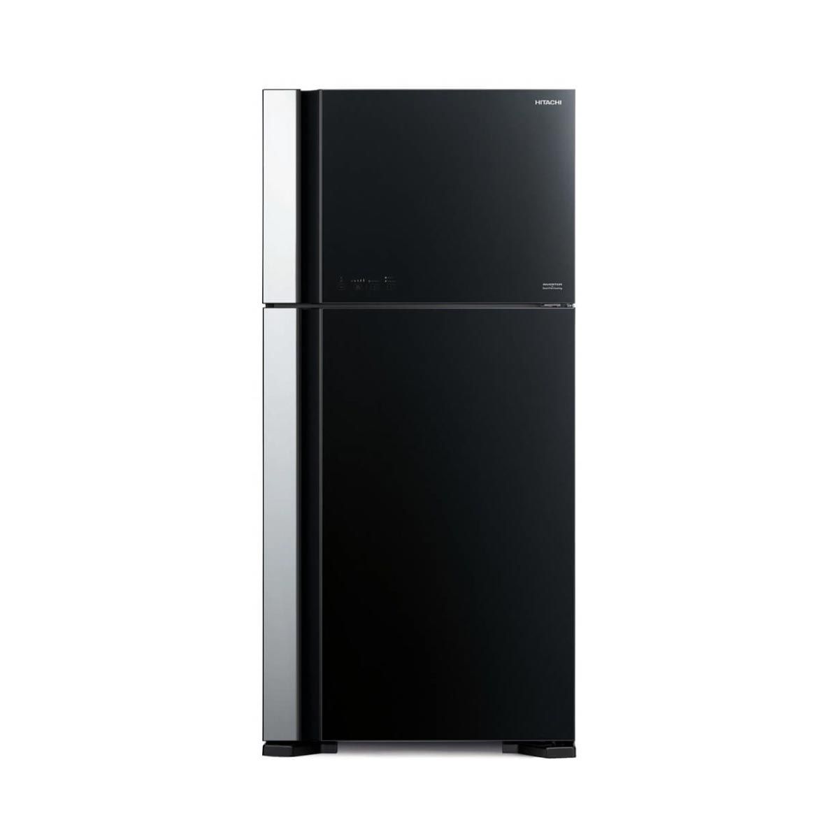 HITACHI ตู้เย็น 2 ประตู Big2 ,19.4Q INVERTER กระจกดำ รุ่น R-VG550PDX