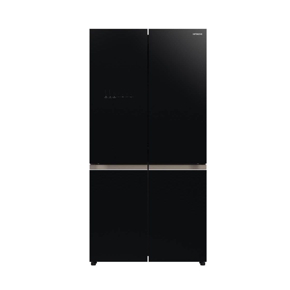HITACHI ตู้เย็น มัลติดอร์ French Bottom Freezer 20.1Q กระจกดำ รุ่น R-WB640VF