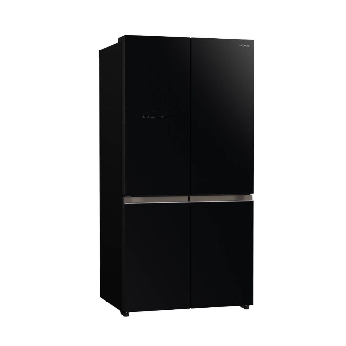 HITACHI ตู้เย็น มัลติดอร์ French Bottom Freezer 20.1Q กระจกดำ รุ่น R-WB640VF