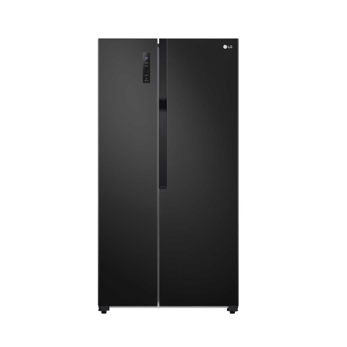 LG ตู้เย็น Side by Side 18.3Q ระบบ Smart Inverter สีดำ รุ่น GC-B187JBAM