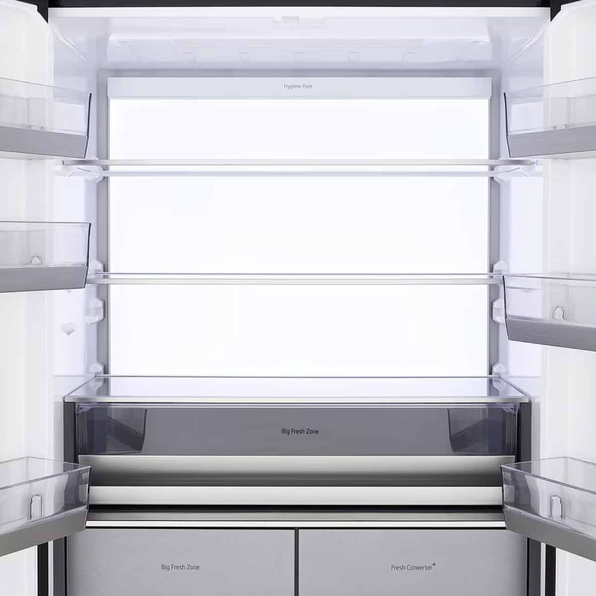 LG ตู้เย็น4ประตู17.9Q INVERTER กระจกขาว รุ่นGC-B50FPGAM