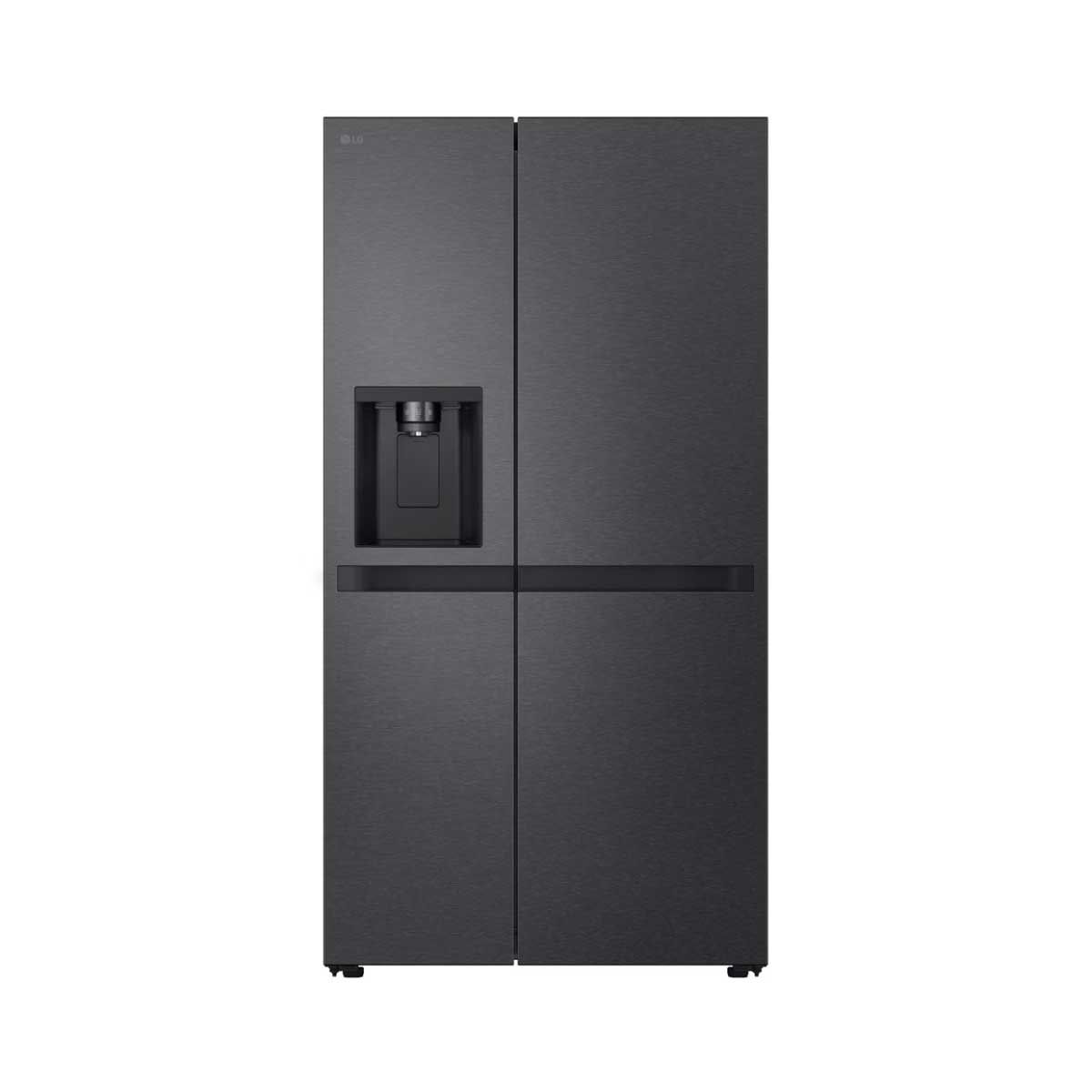 LG ตู้เย็นSidebySide22.4Q มีที่กดน้ำ สีเงิน GC-L257KQKW