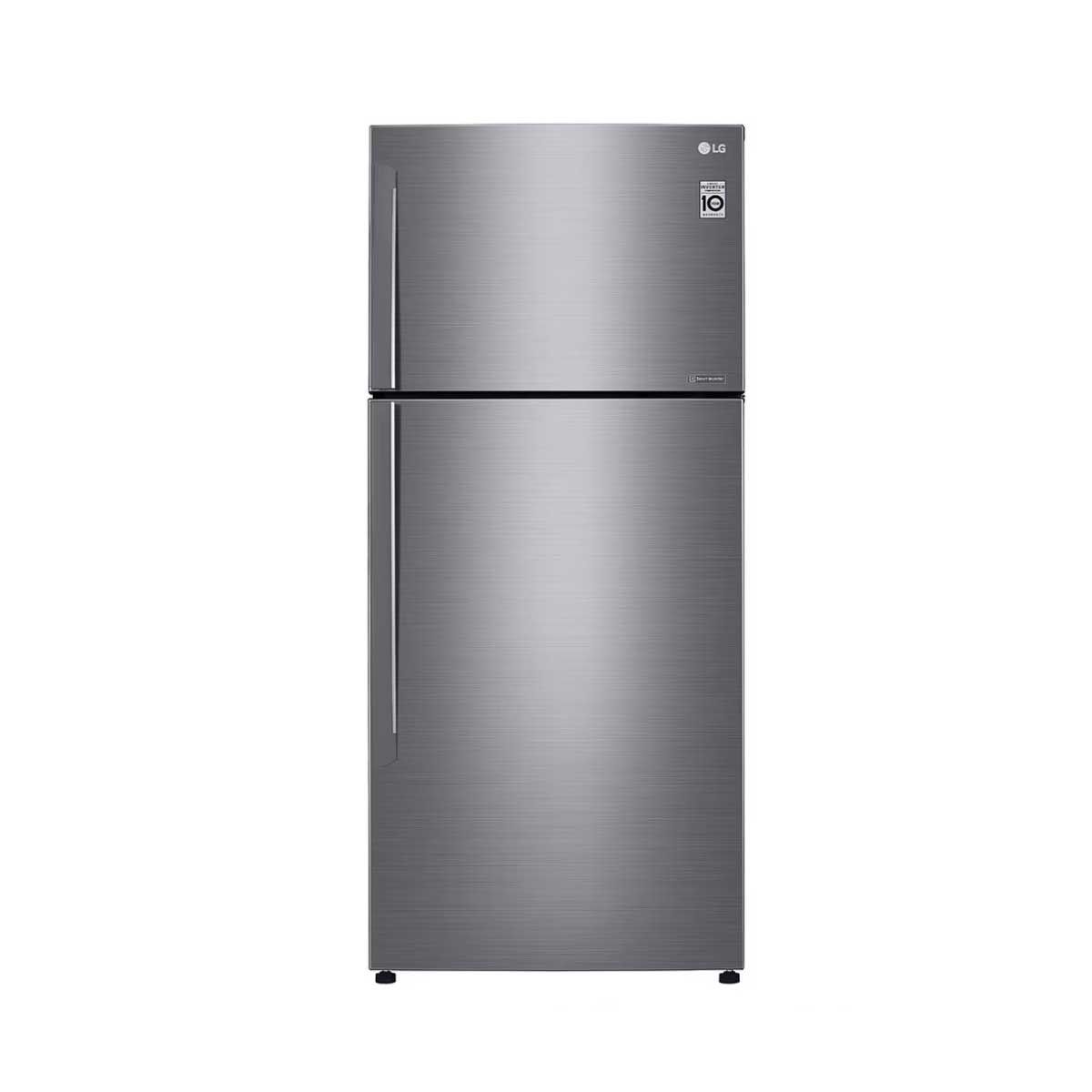 LG ตู้เย็น 2 ประตู17.4Q Inverter สีเงิน รุ่น GN-C602HQCM