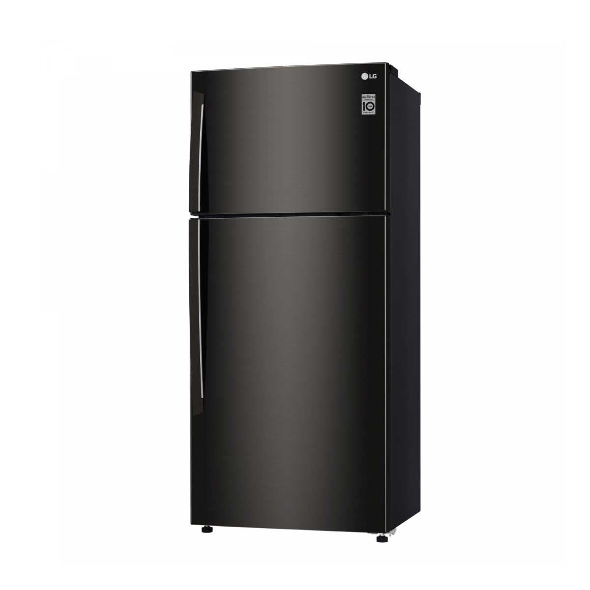 LG ตู้เย็น 2 ประตู 18.1Q Inverter สีดำ รุ่น GN-C702HXCM