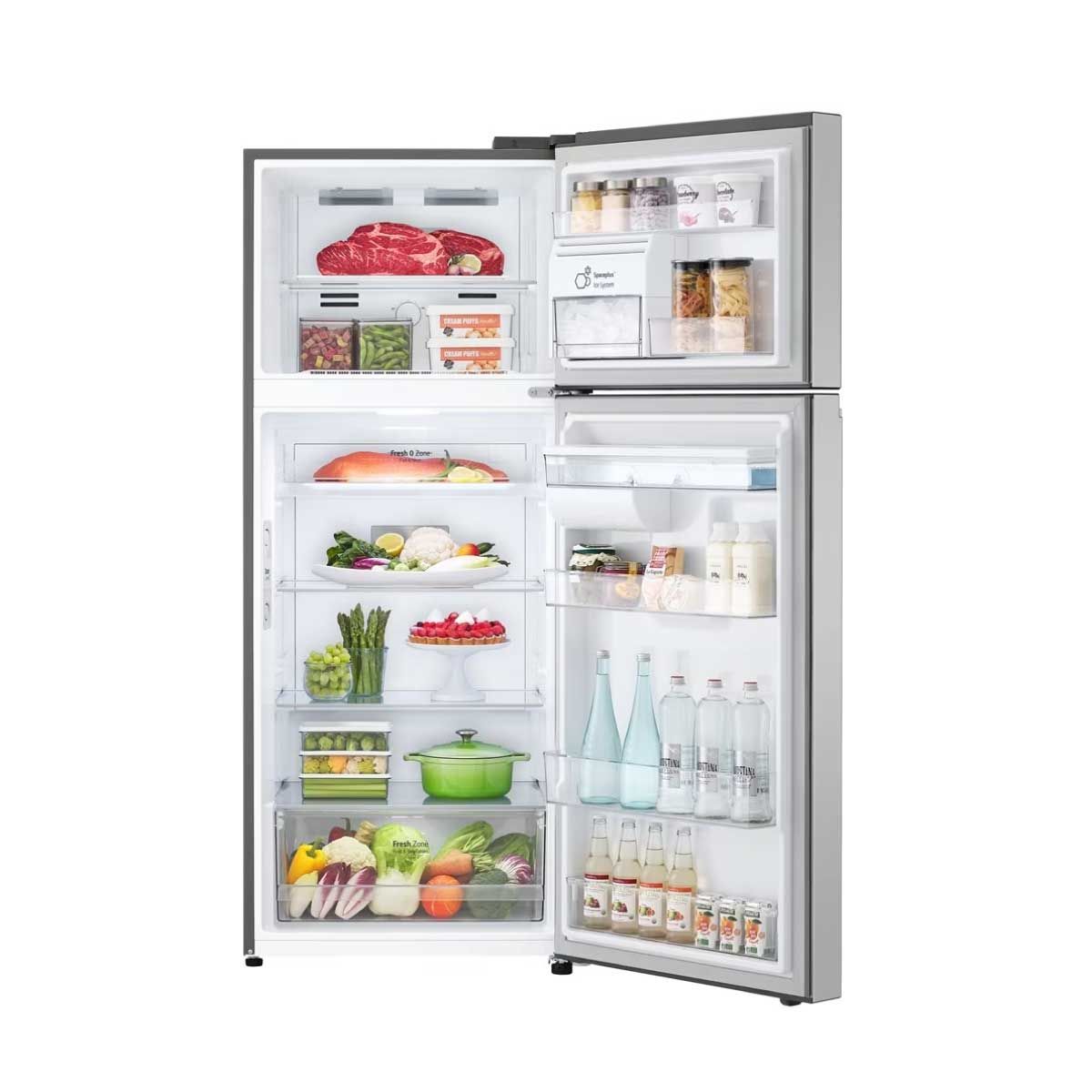 LG  ตู้เย็น 2 ประตู 13.9Q มีที่กดน้ำ INVERTER สีเงิน รุ่น GN-F392PLAK