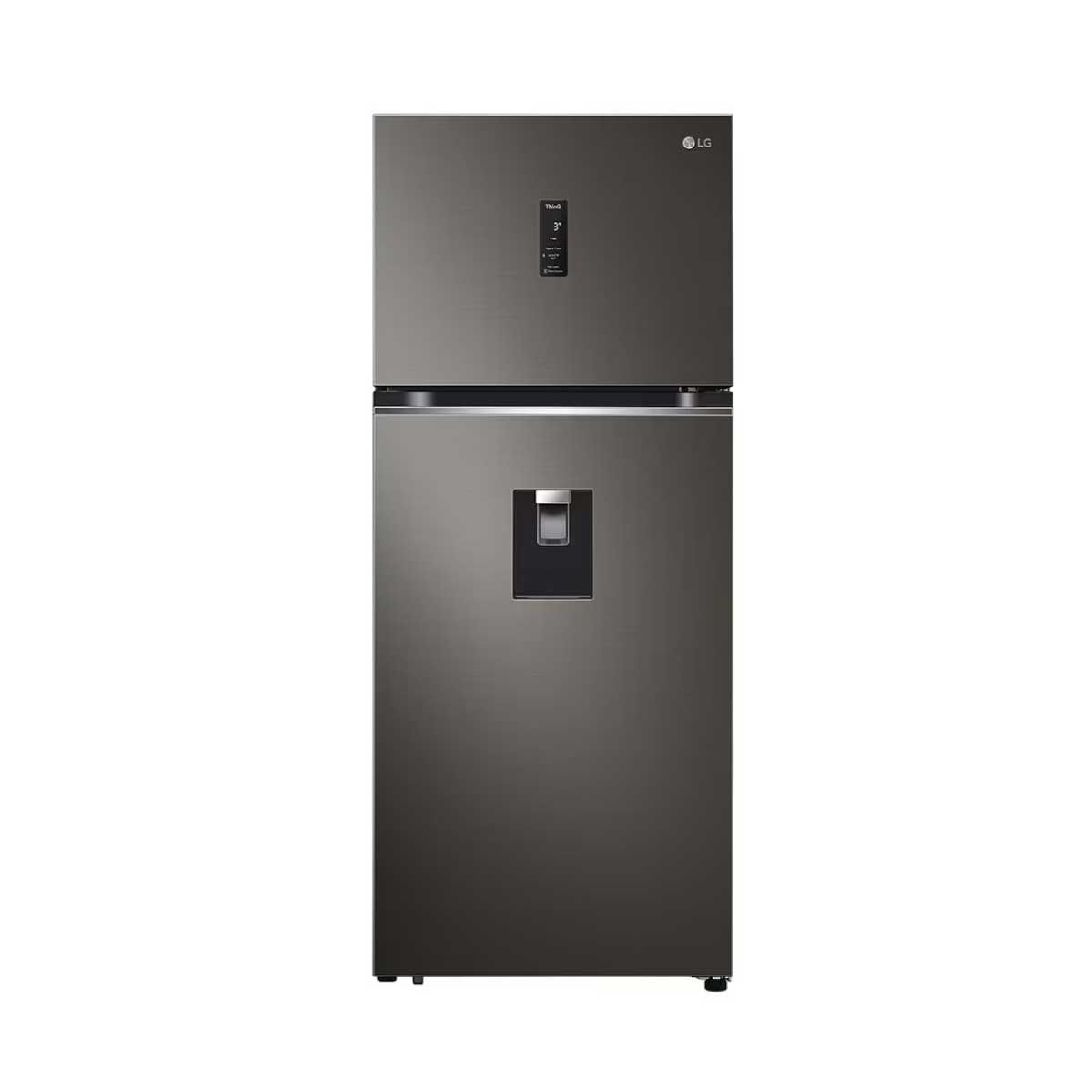 LG ตู้เย็น 2 ประตู13.9Q มีที่กดน้ำ Inverter พร้อม WI-FI control สีดำ รุ่นGN-F392PXAK