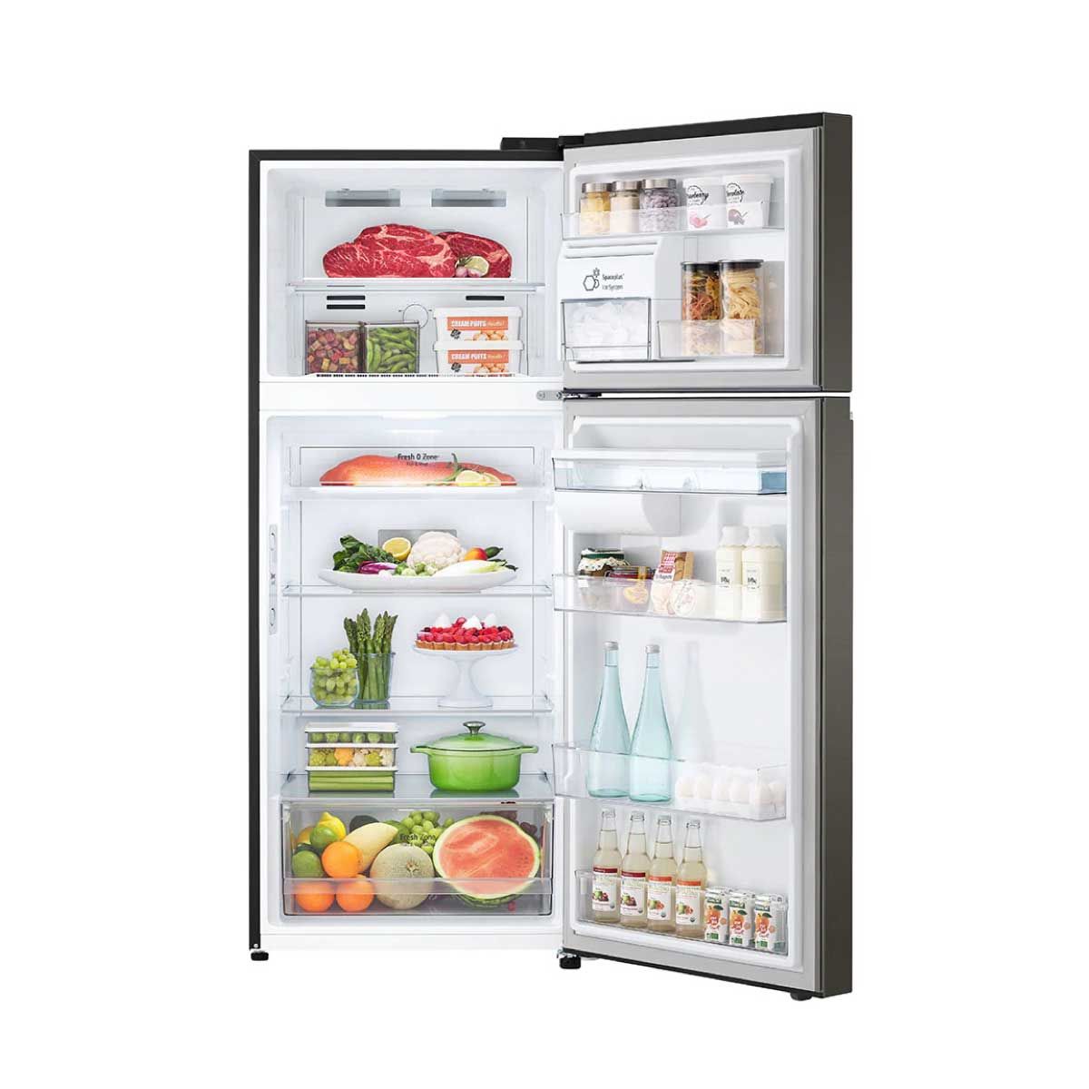 LG ตู้เย็น 2 ประตู13.9Q มีที่กดน้ำ Inverter พร้อม WI-FI control สีดำ รุ่นGN-F392PXAK