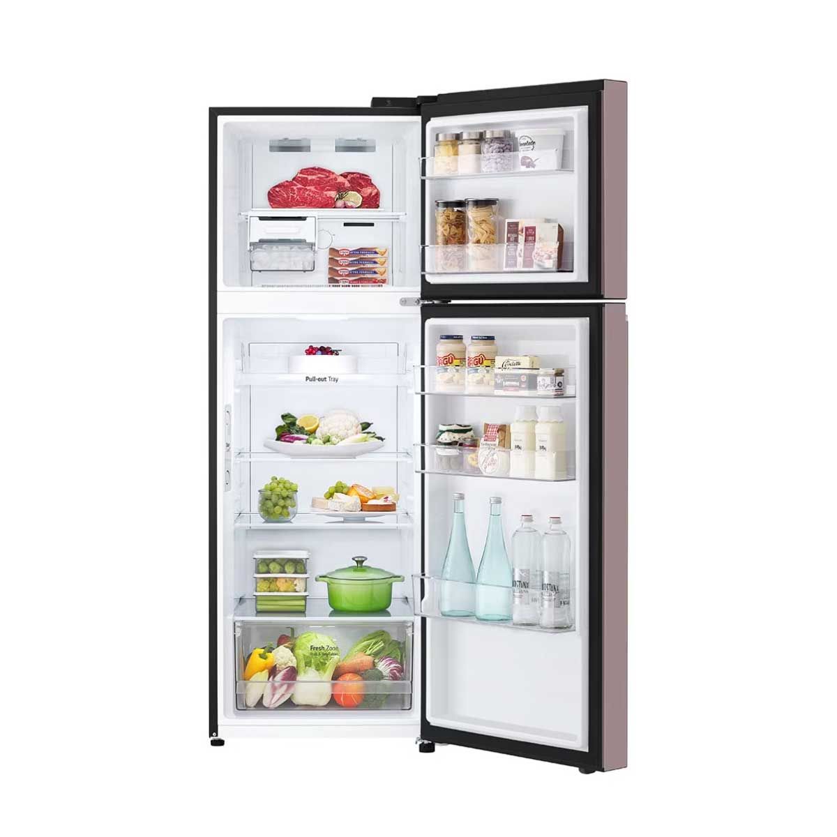 LG ตู้เย็น 2 ประตู Macaron Series รุ่น GN-X332PPGB สีชมพูพาสเทล ขนาด 11.8 คิว
