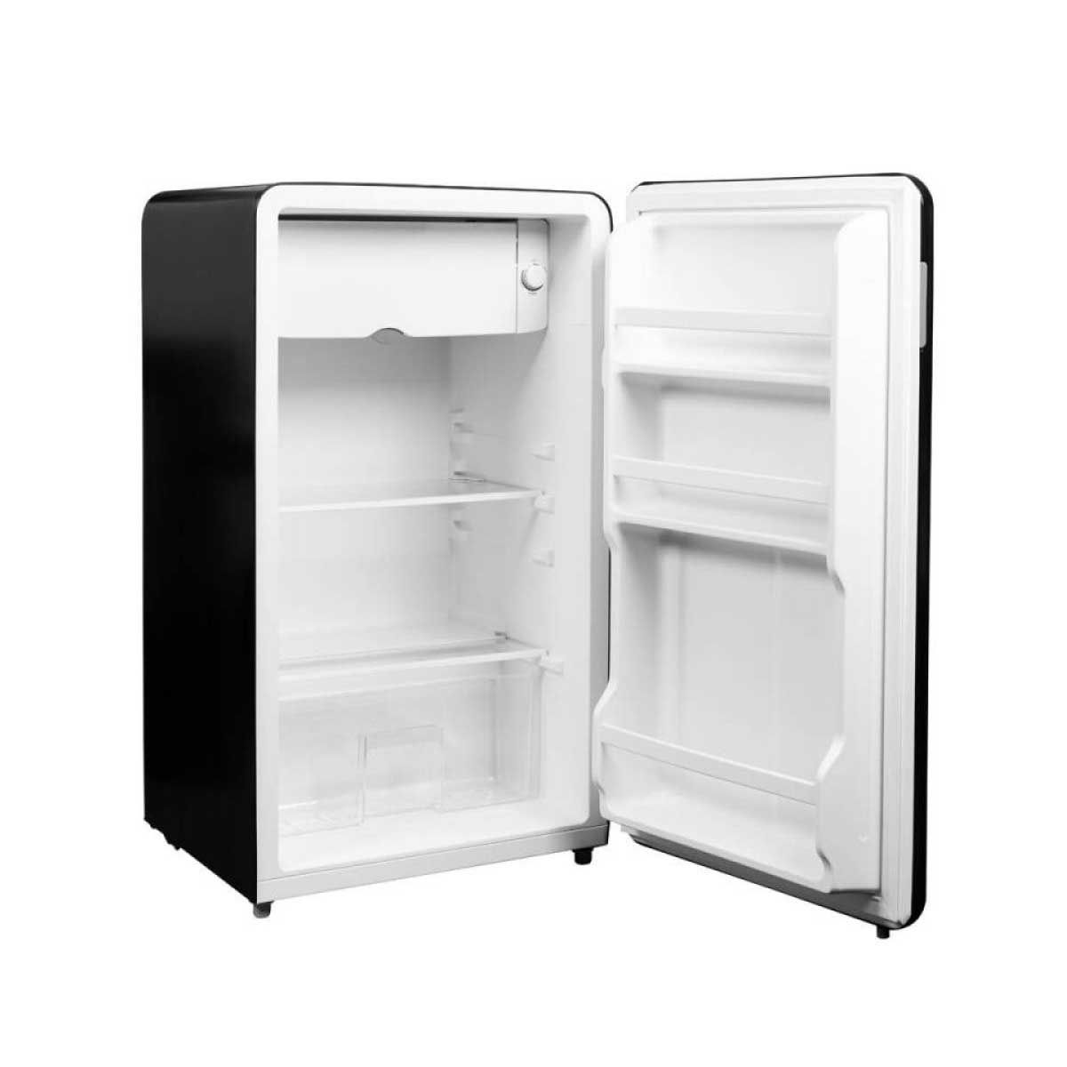 MIDEA ตู้เย็นมินิบาร์ 3.3Q Retro Style รุ่น BC-90AW สี BLACK