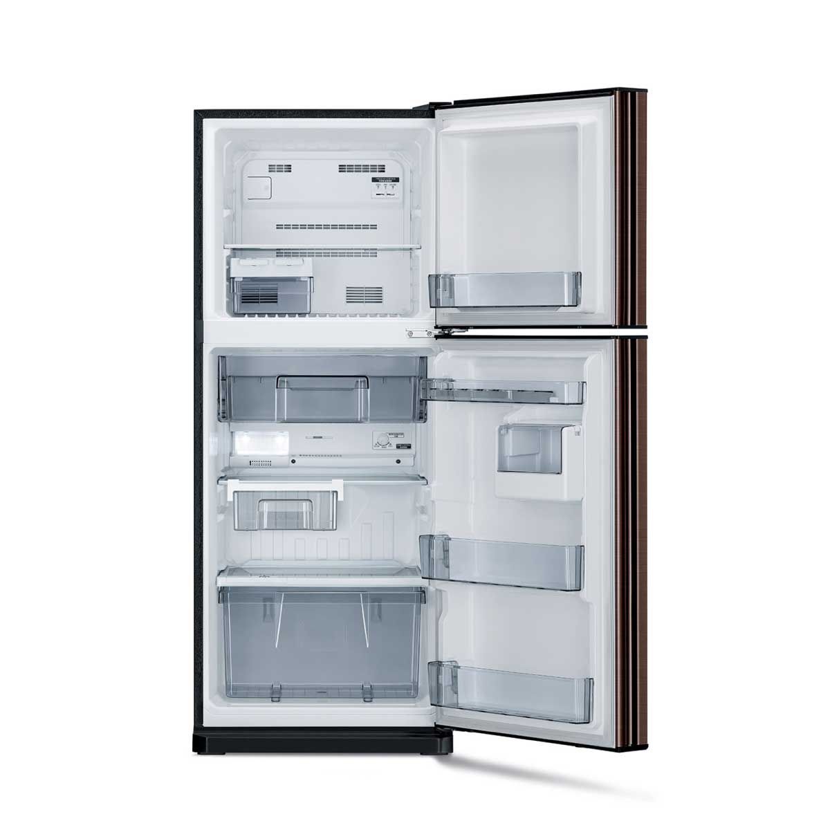 MITSUBISHI ELECTRIC ตู้เย็น 2 ประตู 7.7คิว INVERTOR สีน้ำตาล รุ่นMR-FC23ET