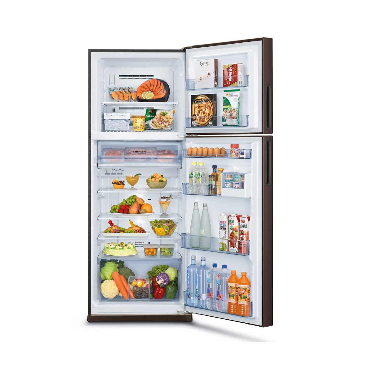 MITSUBISHI ELECTRIC ตู้เย็น 2 ประตู 14.6 คิว  INVERTER  สีน้ำตาลคอปเปอร์ รุ่น MR-FS45ES