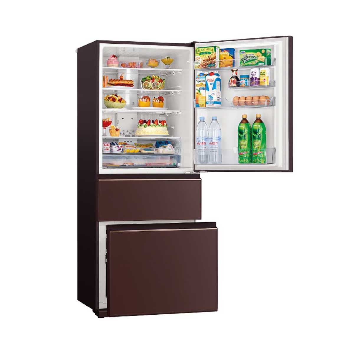 MITSUBISHI ELECTRIC ตู้เย็น 3 ประตู  Smart Freeze 15.9คิวสีน้ำตาลมุก รุ่น MRCGX51ES