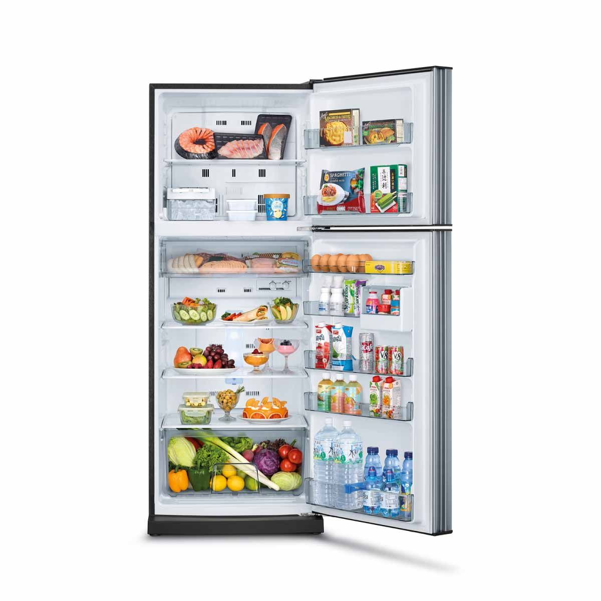 MITSUBISHI ELECTRIC ตู้เย็น 2 ประตู 12.7 คิว INVERTER สีซิลกี้ซิลเวอร์ รุ่น MR-FC38ES