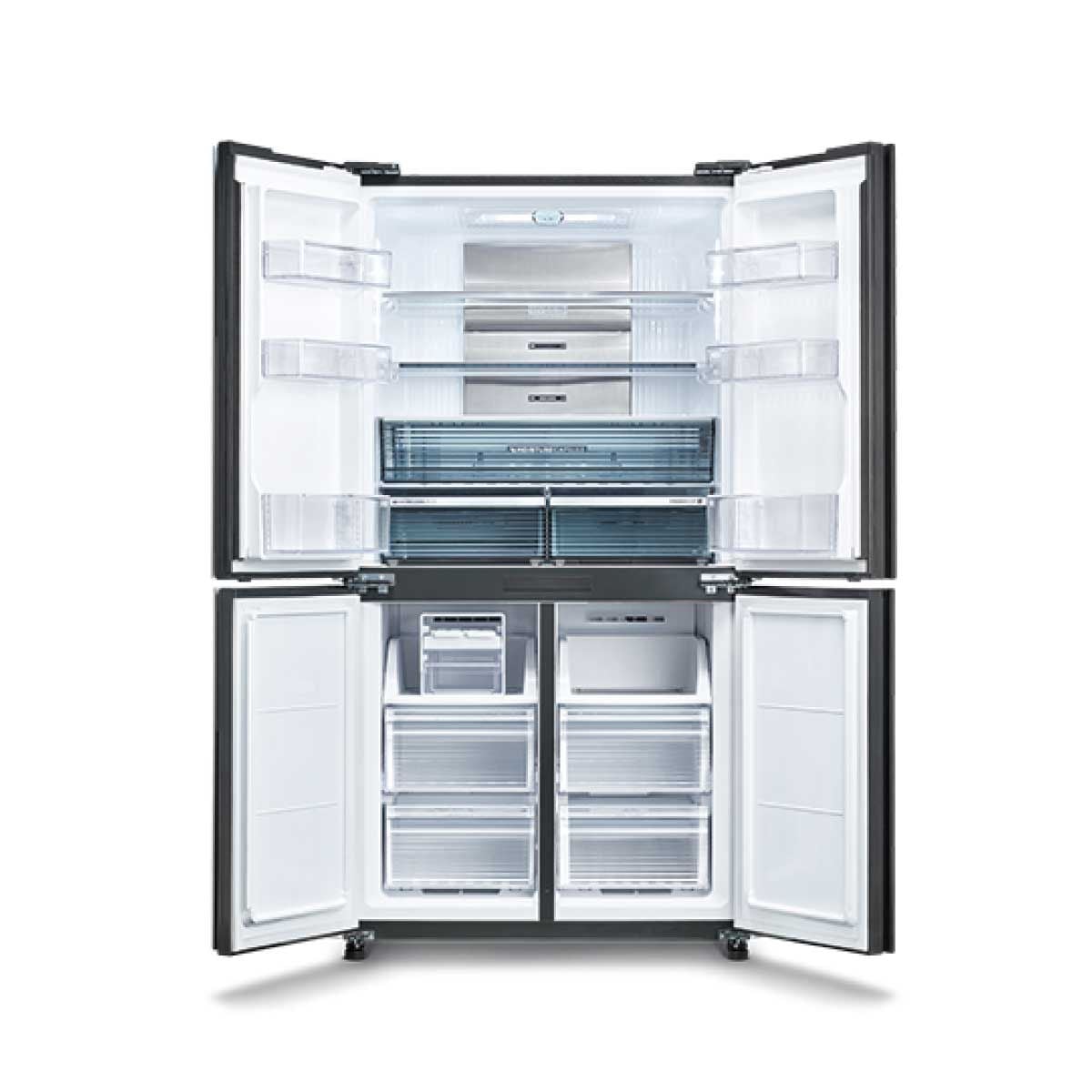 SHARP ตู้เย็น 4 ประตู  20.3Q รุ่นSJ-FX57TP-SL