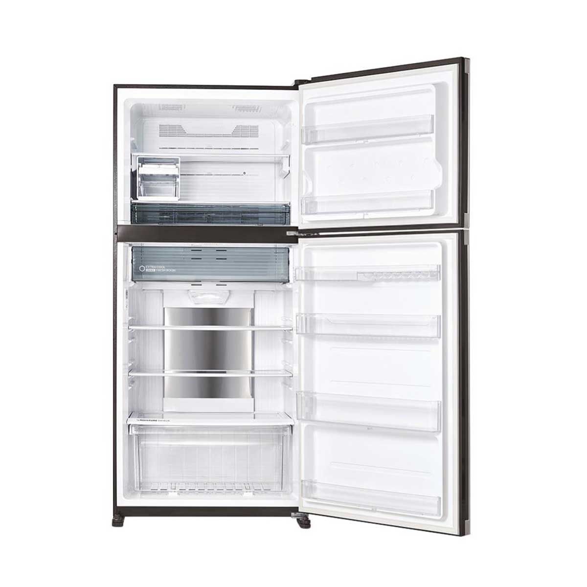 SHARP เย็น2ประตู19.8คิว สีเทาเมทัลลิค รุ่นSJ-X550TP2SL