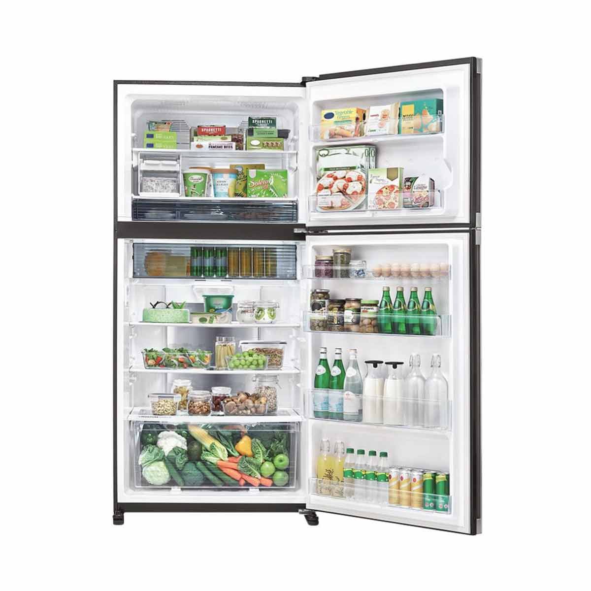 SHARP เย็น2ประตู19.8คิว สีเทาเมทัลลิค รุ่นSJ-X550TP2SL
