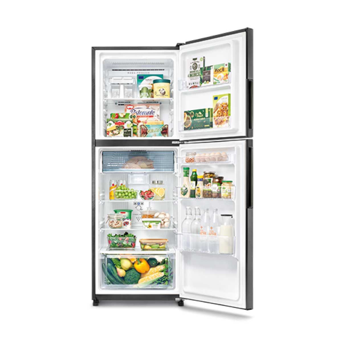 SHARP ตู้เย็น 2 ประตู PEACH SERIES 10.6 คิว Inverter รุ่น SJ-XP300TP-DK