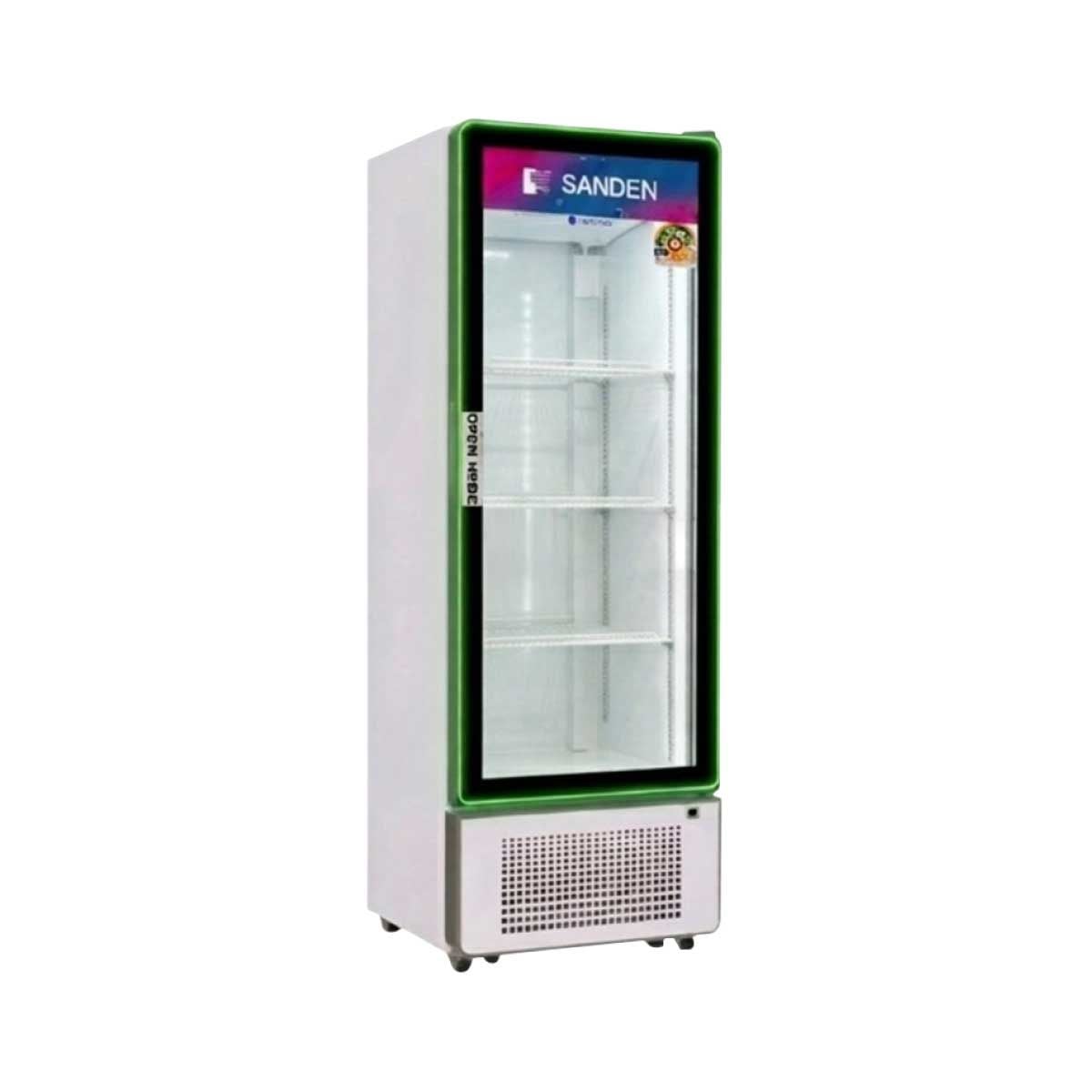 SANDEN ตู้แช่เย็น 1ประตู 8.8Q รุ่นSPD-0300P+WH LED Green