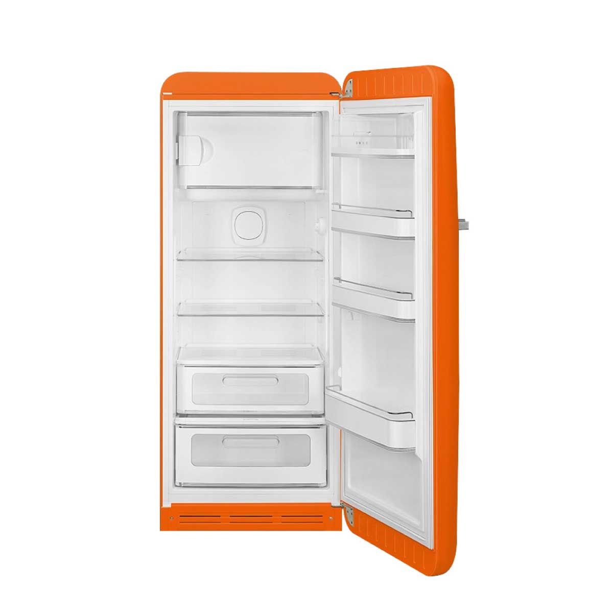 SMEG ตู้เย็น 1 ประตู 9.93 Q.สไตล์ 50 Retro Aesthetic รุ่น FAB28ROR5 สีส้ม