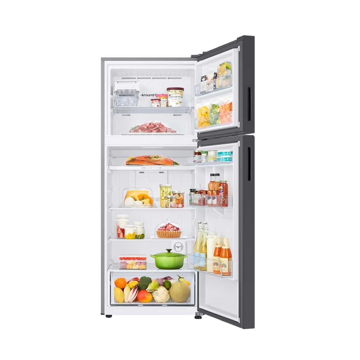 SAMSUNG ตู้เย็น BESPOKE 2 Doors 14.7 Q  Wifi  สีดำ/ดำ  รุ่น RT42CB664422ST