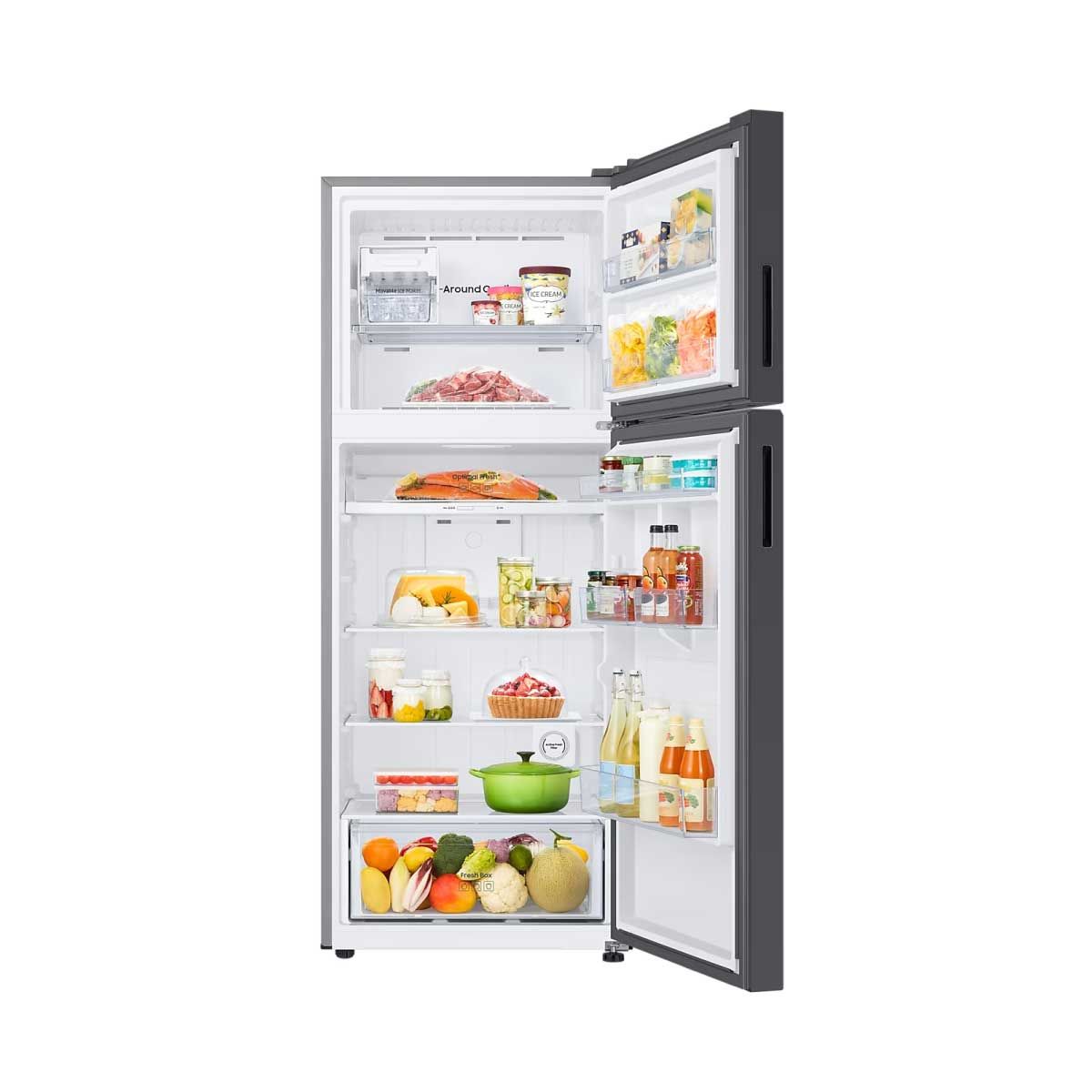 SAMSUNG ตู้เย็น BESPOKE 2 Doors 14.7 Q Wifi สี ขาว/น้ำเงิน  รุ่น RT42CB66448AST