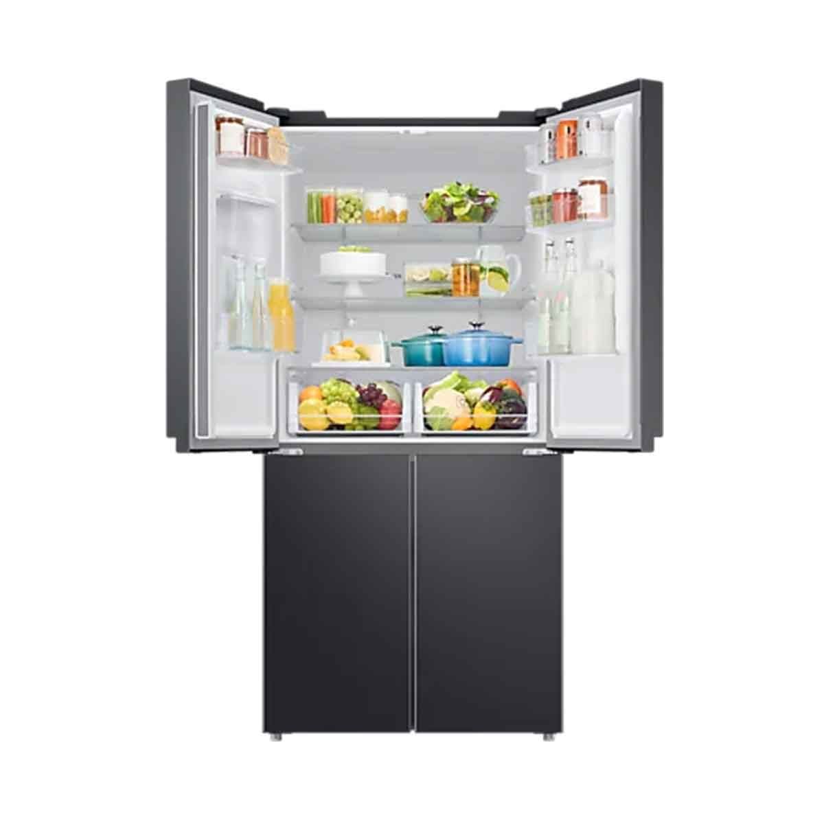 SAMSUNG ตู้เย็นMultidoor 4 ประตู  กดน้ำ17.3Q รุ่น RF48A4010B4/ST