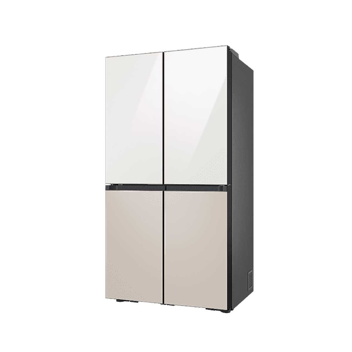 SAMSUNG ตู้เย็น French Door  Bespoke Design 22.7 Q / 649 L รุ่น RF59CB001AP/ST สี ขาว/เบจ