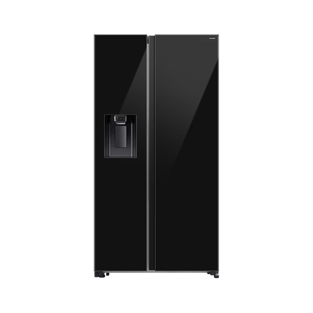 SAMSUNG ตูู้เย็น Side by Side Side SpaceMax 22.4Q Ai กระจกดำ รุ่น RS70F65K1BST