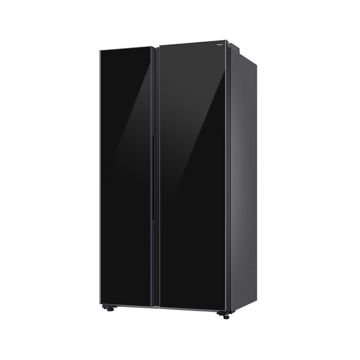 SAMSUNG ตู้เย็น Side by Side SpaceMax Technology 655L Ai กระจกดำ รุ่น RS70F65Q1BST