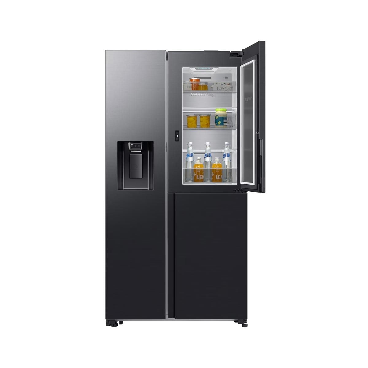 SAMSUNG ตู้เย็น Side by Side Food Beverage Showcase AI 22.4Q 627L รุ่น RS80F65G1FST