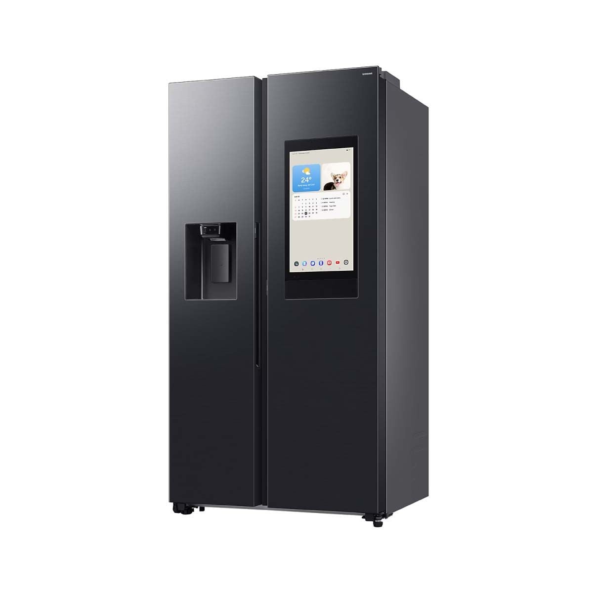 SAMSUNG ตู้เย็น Side by Side Family Hub AI 21.7Q 615L รุ่น RS90F65A2FST
