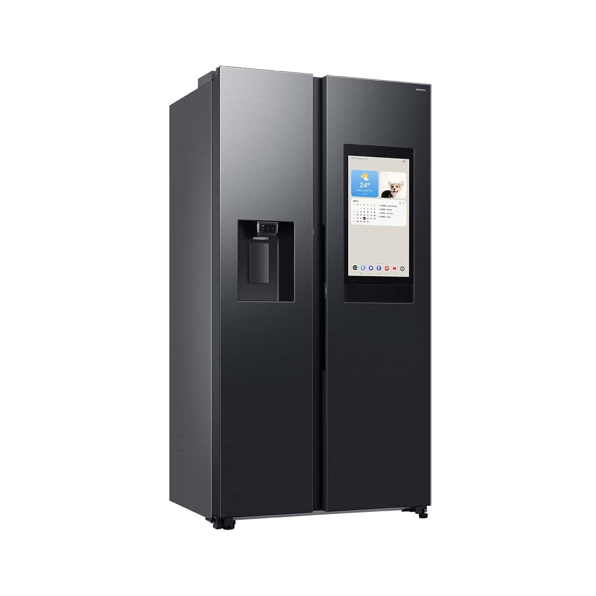 SAMSUNG ตู้เย็น Side by Side Family Hub AI 21.7Q 615L รุ่น RS90F65A2FST